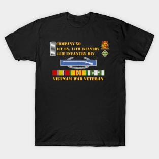 1st Bn 14th Inf - 4th ID - Company XO - Vietnam Vet T-Shirt